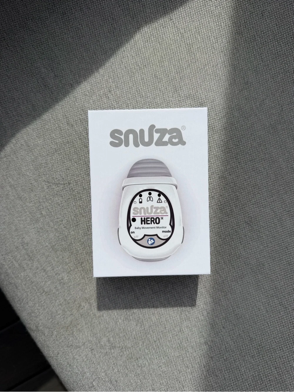 Snuza HERO (NEW) Baby Movement Monitor Clip - White